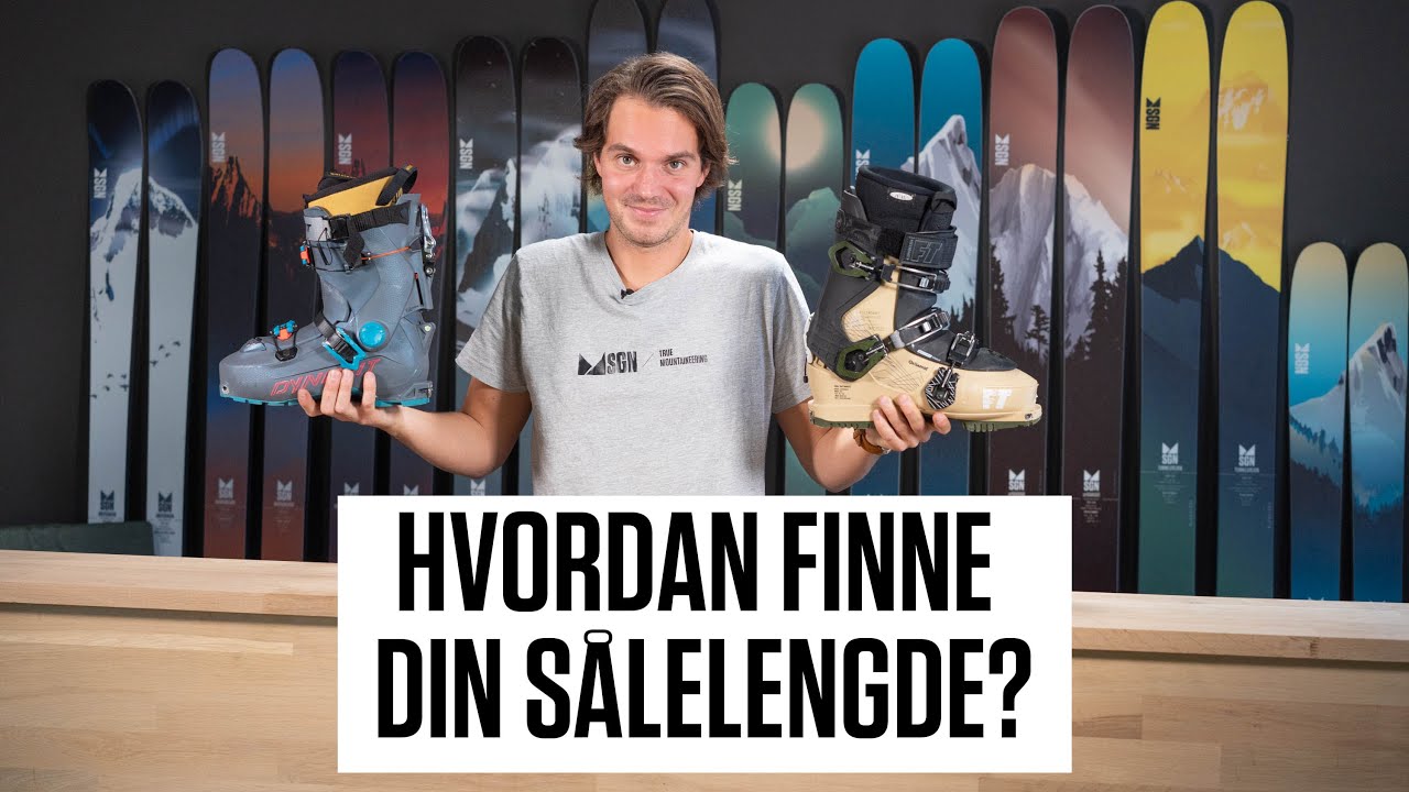 Hvordan finne sålelengden på dine skisko?