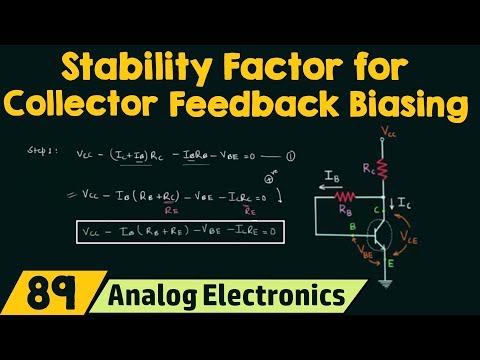 Stability Factor for Collector Feedback Biasing