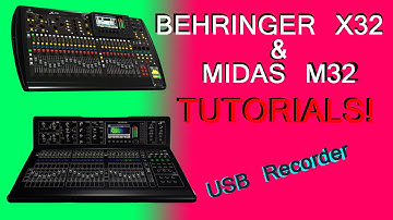 Behringer X32 / Midas M32 - USB recorder