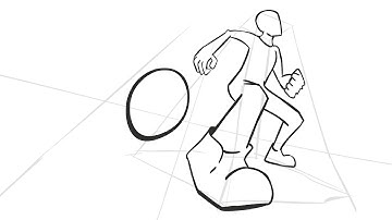 bouncing ball animation in perspective..