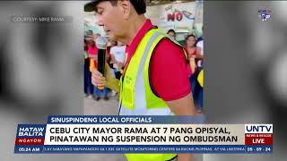Cebu City Mayor Rama at 7 pang opisyal, pinatawan ng suspension ng Ombudsman