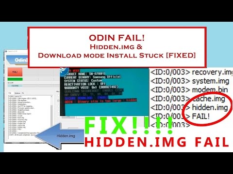 *SOLUTION!!* Odin fails at hidden.img | Flash Samsung Galaxy | 2017