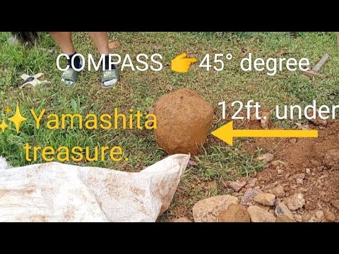 Compass 45° degree. | 12ft. under. | Yamashita treasure 🪙