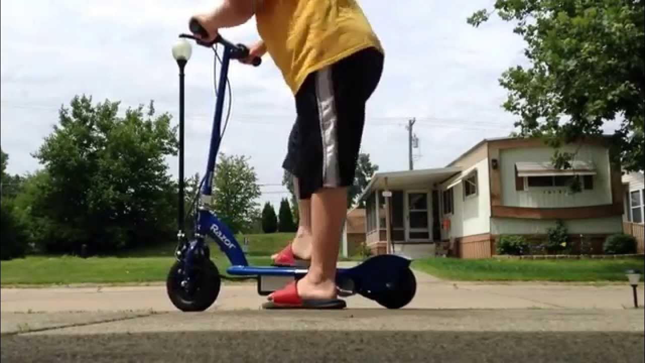 Electric razor scooter trick's w/Nick YouTube