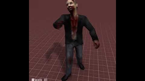 Zombie Walking  WIP Animation