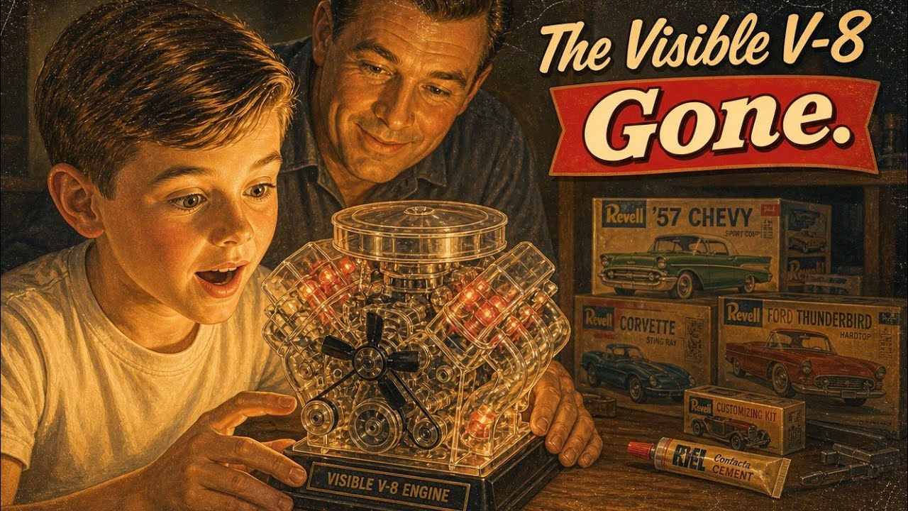 A father and a son sat at a kitchen table in 1964, a hundred pieces of clear plastic spread between them. This wasn't a decorated model to park on a s...