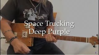 Space Trucking Deep Purple Lesson for 3 String Cigar Box Guitar 5th Year Anniversary of the Channel