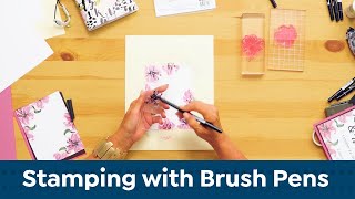 Brush Pen Stamping DIY | HSN Gets Crafty