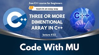 3 or more dimensional Arrays in C++ in Hindi/Urdu | multidimensional arrays |Tutorials for Beginners