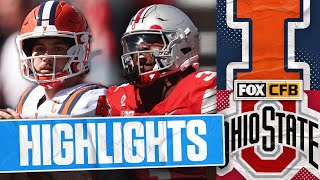 Illinois Fighting Illini vs No. 7 Ohio State Buckeyes Highlights 🏈 FOX College Football screenshot 1