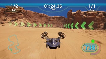 Unreal Engine 4 Star Wars Episode I Pod Racer (Fan Game) (+Download)