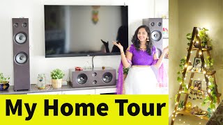 Home tour || 2bhk Flat tour || View from 23rd floor || Best home decor ideas|| Anu mana telugu ammai