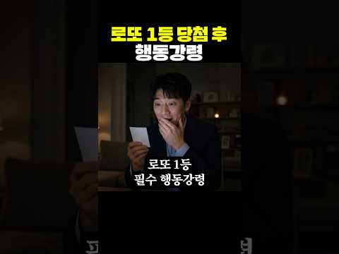 <strong>로또</strong> <strong>1등</strong> 당첨 후 행동강령