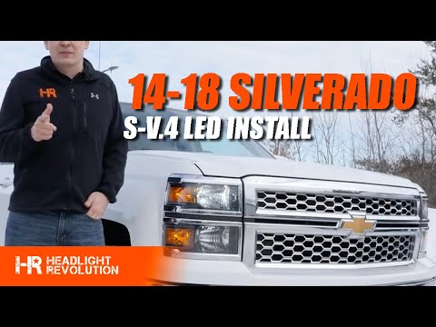 From Dad Truck to Bad Truck | 14-18 Chevy Silverado Reflector Headlight S-V4 LED Install