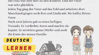 Deutsche Geschichte langsam gesprochen | Deutsch lernen A2 | German A2 | Im Wald verlaufen