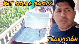 kit solar para un televisor