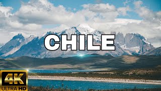 FLYING OVER CHILE (4K UHD) - AMAZING BEAUTIFUL SCENERY &amp; RELAXING MUSIC