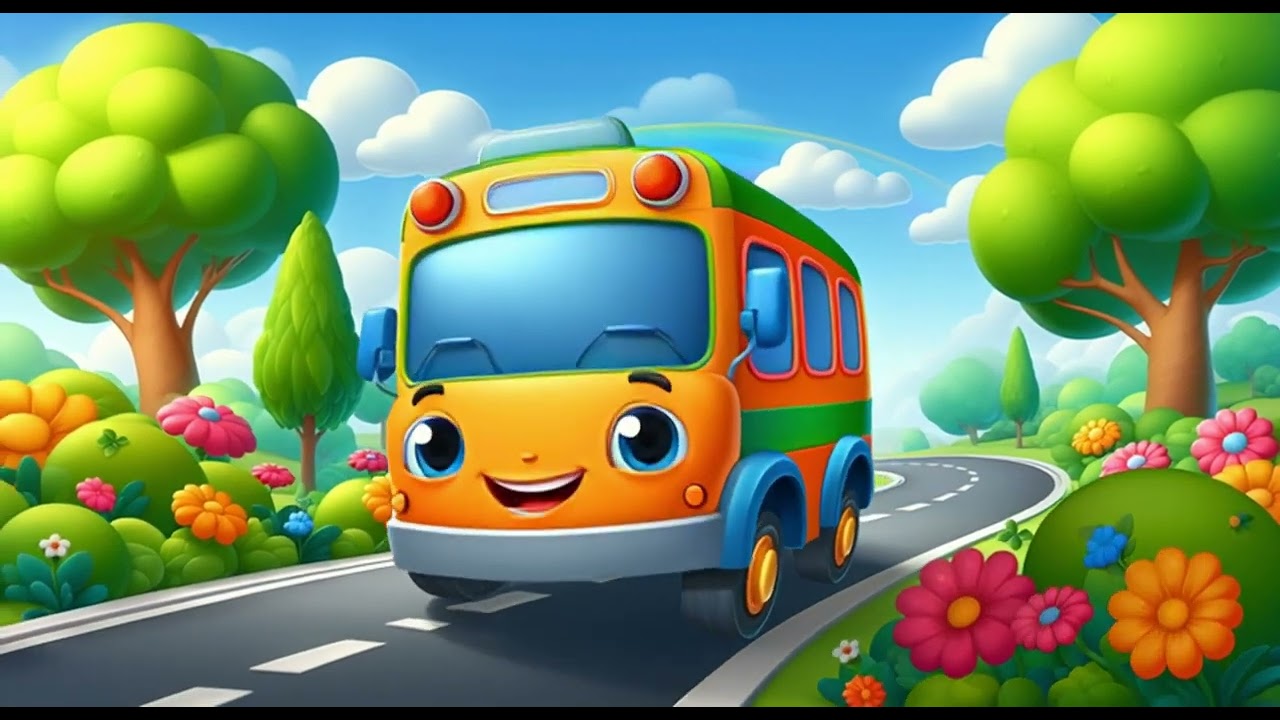 Bas Ceria di Jalan 🚌 | Lagu Kanak-kanak