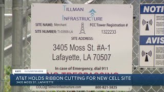 AT\&T holds ribbon cutting for new cell site