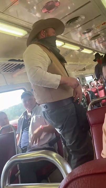 Wild West Comes Alive as Masked Bandits 'Rob' Delighted Passengers on Historic Train