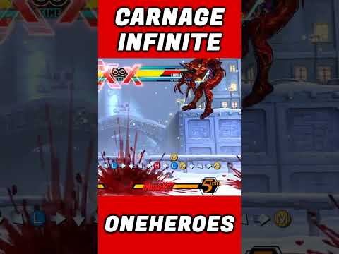 😈CARNAGE INFINITE COMBO!😈 (UMVC3) #shorts #carnage #umvc3