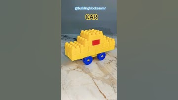 Satisfying Diy Building Blocks Car | ASMR sound #asmr #asmrsounds #shorts #shortvideo #shortsfeed