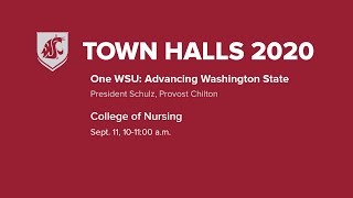 WSU Fall 2020 Town Hall Series - College of Nursing
