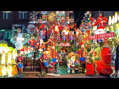 [4K]🇺🇸NYC Christmas Walk🎄 2023 Dyker Heights Christmas Lights Walking Tour🎅🌟Brooklyn.NY  2023