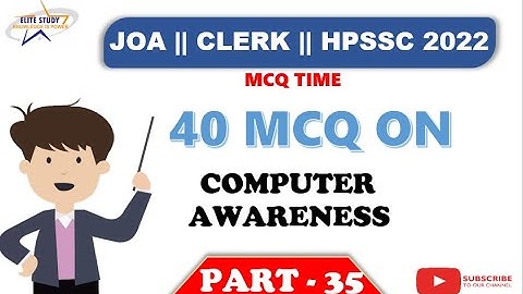 Computer MCQs || HPSSC JOA (IT) - 965 || PART - 35