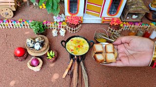 Miniature Bread Omelette | Bread & Egg Easy Breakfast Recipe | Rini's Miniature |