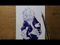 DESENHANDO SATORU GOJO - JUJUTSU KAISEN