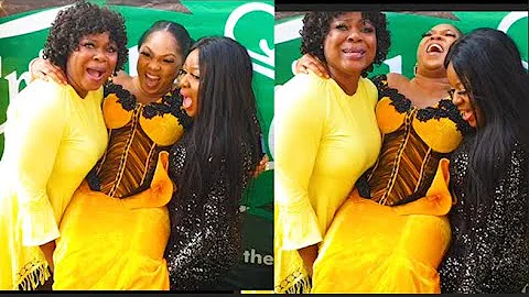 See What Happens When Funke Etti, Liz Da Silva Tried To Carry Regina Chukwu At Her  Grand Opening
