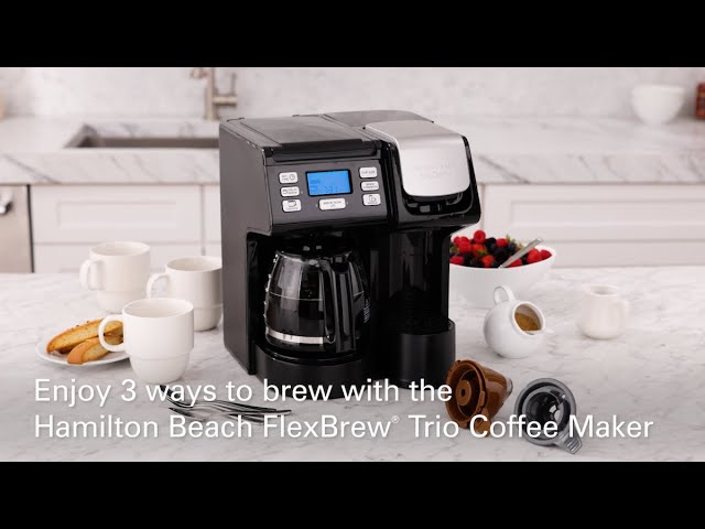 Hamilton Beach FlexBrew Trio Coffee Maker 2-way Single Serve and