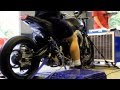 Yamaha MT09 turbo built by Extreme Creations on dyno