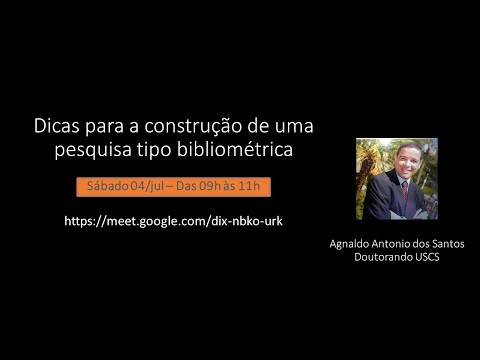 Dicas para a construção de uma pesquisa tipo bibliométrica