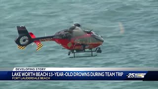 Palm Beach County teenager, 13, drowns off Fort Lauderdale beach