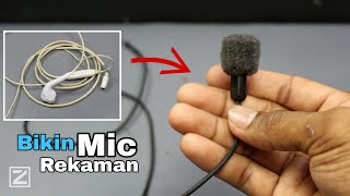 Membuat Mic Rekaman dari headset bekas | Mic clip on