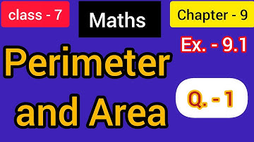 class 7 maths chapter 9 perimeter and area || exercise 9.1 question 1 || class 7 ncert mathematics