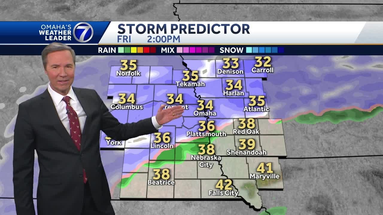 Snow coming Friday around Omaha - YouTube