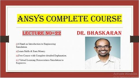 Lecture 22 / Reaction / Ansys course / Finite Element Analysis  / Engineering Simulation