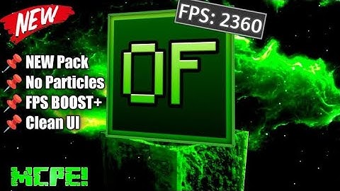 Optimizer Pack | MCPE 1.19/1.20 (Fps Boost, No Particle, Quick Loot, Quick Settings, More+)