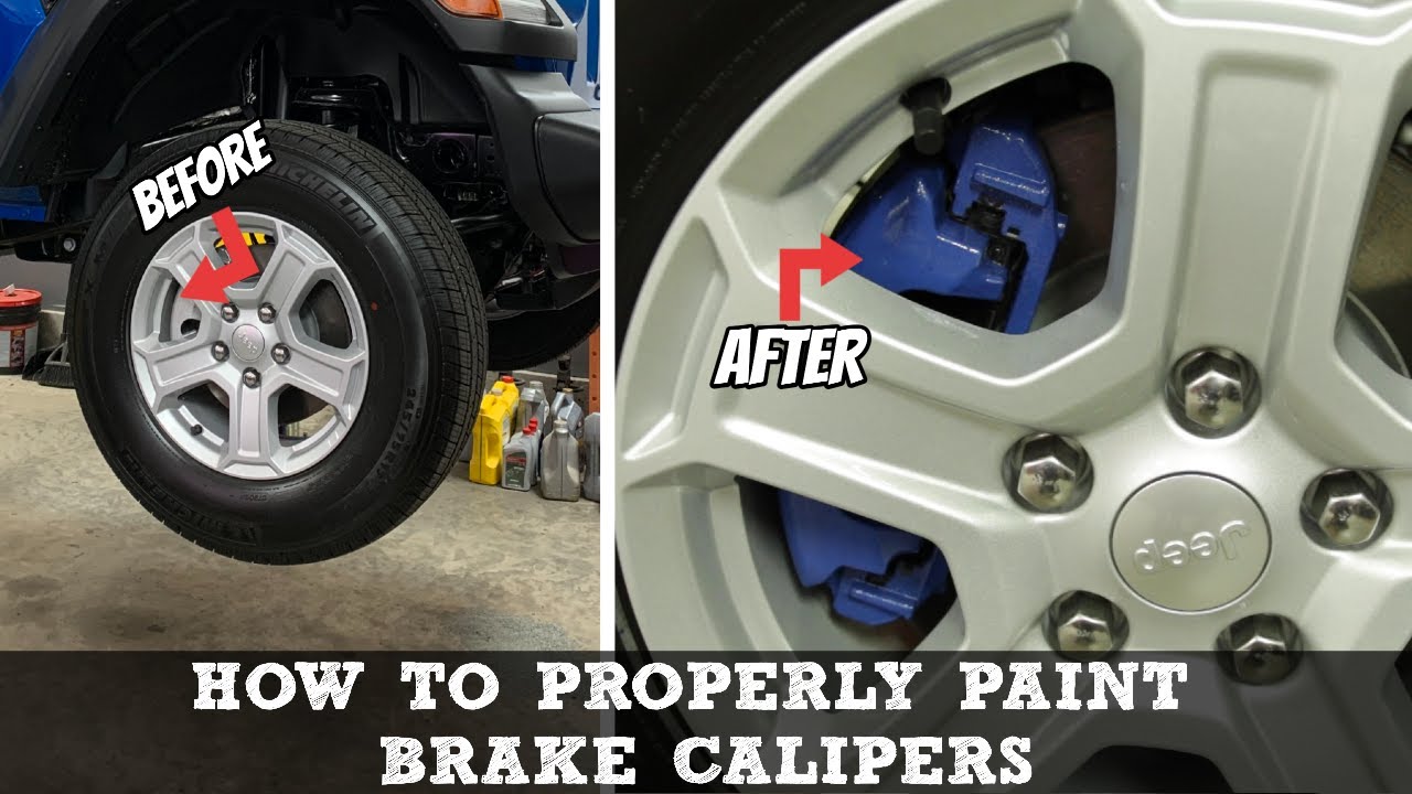 How to Paint Brake Calipers | Jeep Wrangler - YouTube