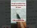 ssc,gd, Delhi police,up police most important questions #ssc #ssccgl #youtube #sscgd #sscchsl