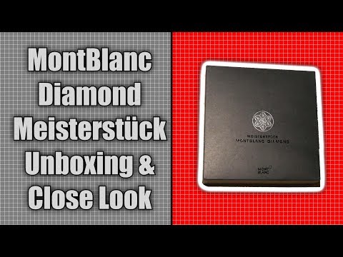 MontBlanc Diamond Meisterstück - Unboxing & Close Look - YouTube