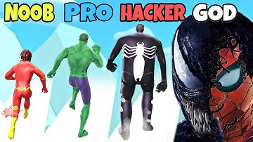 NOOB vs PRO vs HACKER vs GOD in Titan Rush 3D (New Update)