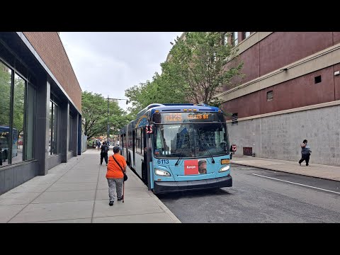 MTA NYCT Bus: 2017 New Flyer XD60 #6113 on the M125