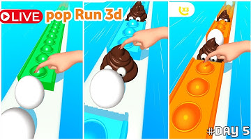 Pop Run 3d Live 🔴 Madness Gameplay 💢 Made of World Record 99090 #shortfeed #poprun3d #live day 5
