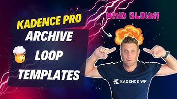 How to use Kadence Pro Archive Loop Templates - Save Time