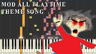 Miniatura de vídeo de "Baldi's Basics Music | All Song Playtime Mod Theme in Synthesia"