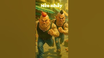 Mèo con trị hai đại ca giang hồ đi cướp tiền  #shorts #cat #ai #meow #meo